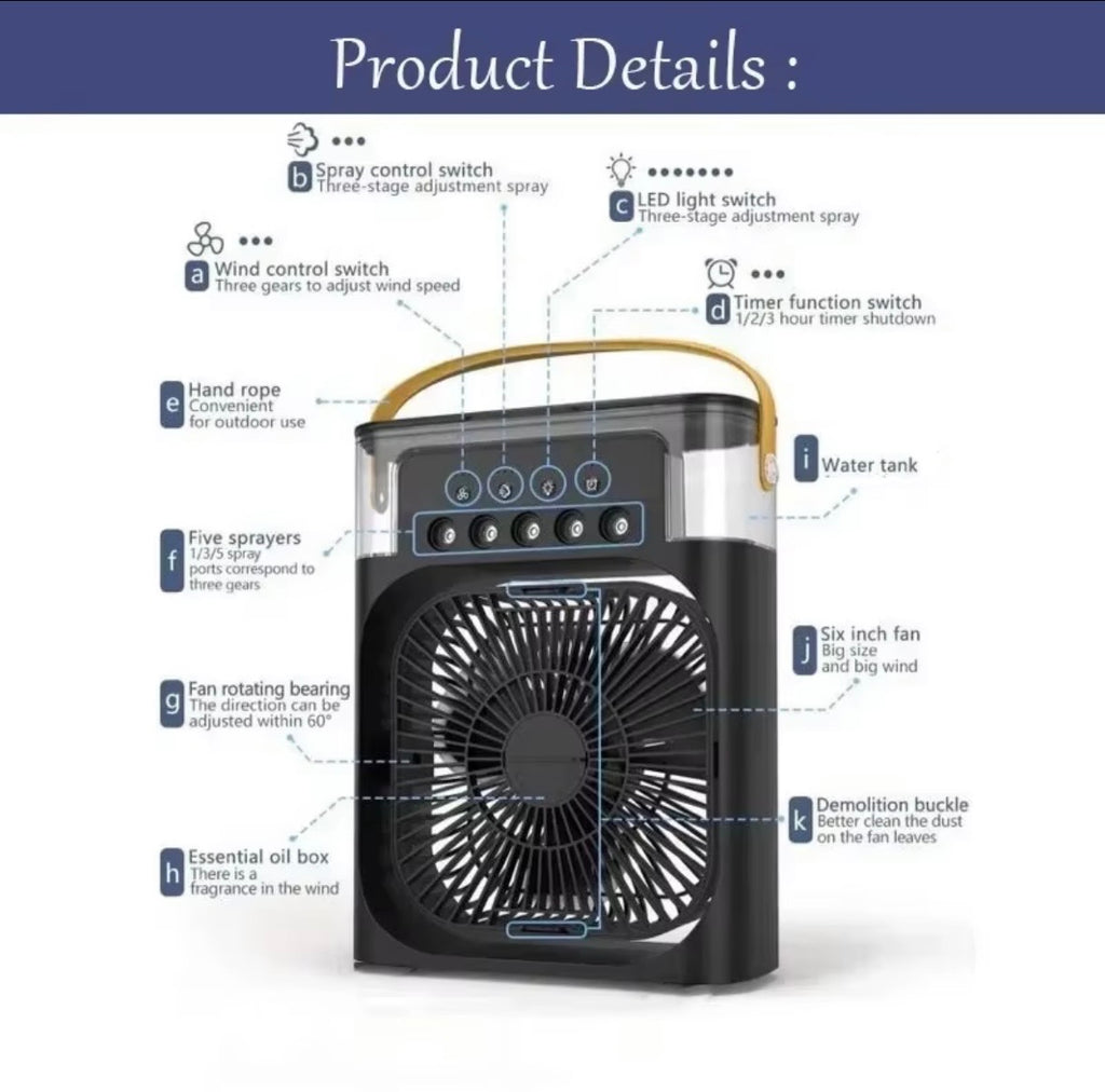 Climatiseur/ventilateur noir
